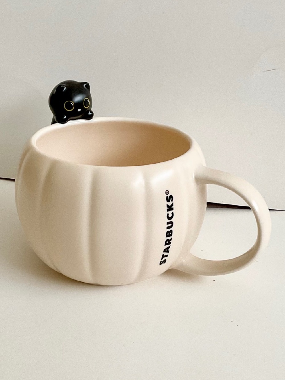 Starbucks Pumpkin Mug with Black Cat Accent New Release Halloween 2026